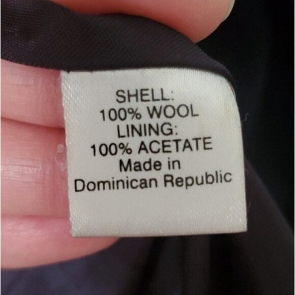 Saks Fifth Avenue Double Breasted Wool Pea Coat - Picture 10 of 11